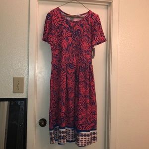 LulaRoe Floral Amelia Dress